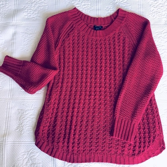 Calvin Klein Jeans Fuchsia Knit Pullover Sweater XL - Picture 1 of 8